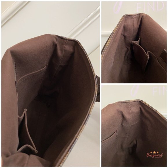 Authentic Louis Vuitton Damier Ebene Coated Canvas Brooklyn PM Crossbody Bag - Picture 10 of 14